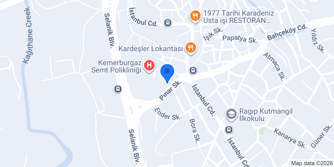 Pizzabulls Kemerburgaz konumu