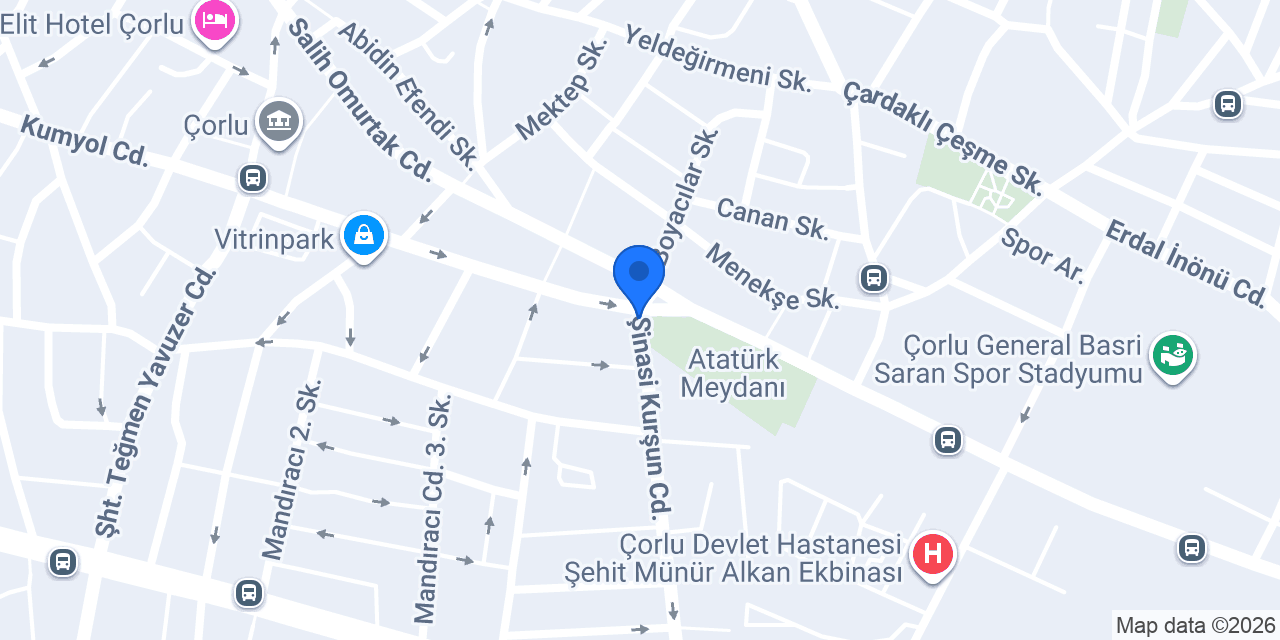 Çorlu boğaziçi rent a car konumu
