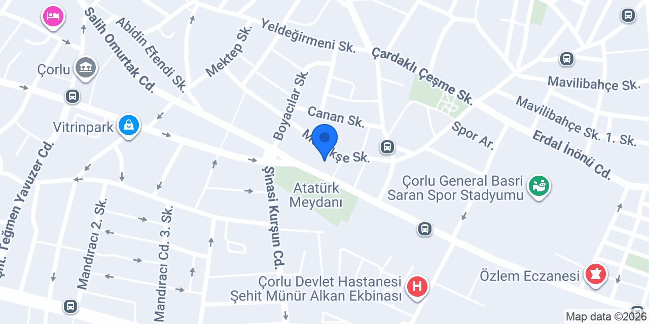 Özlem Zorlu İngilizce Kursları konumu