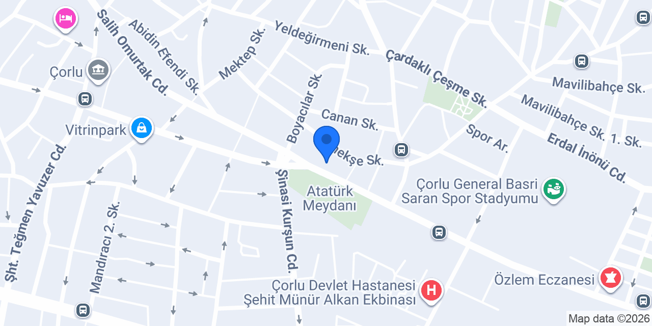 Çorlu Büyük İskender konumu