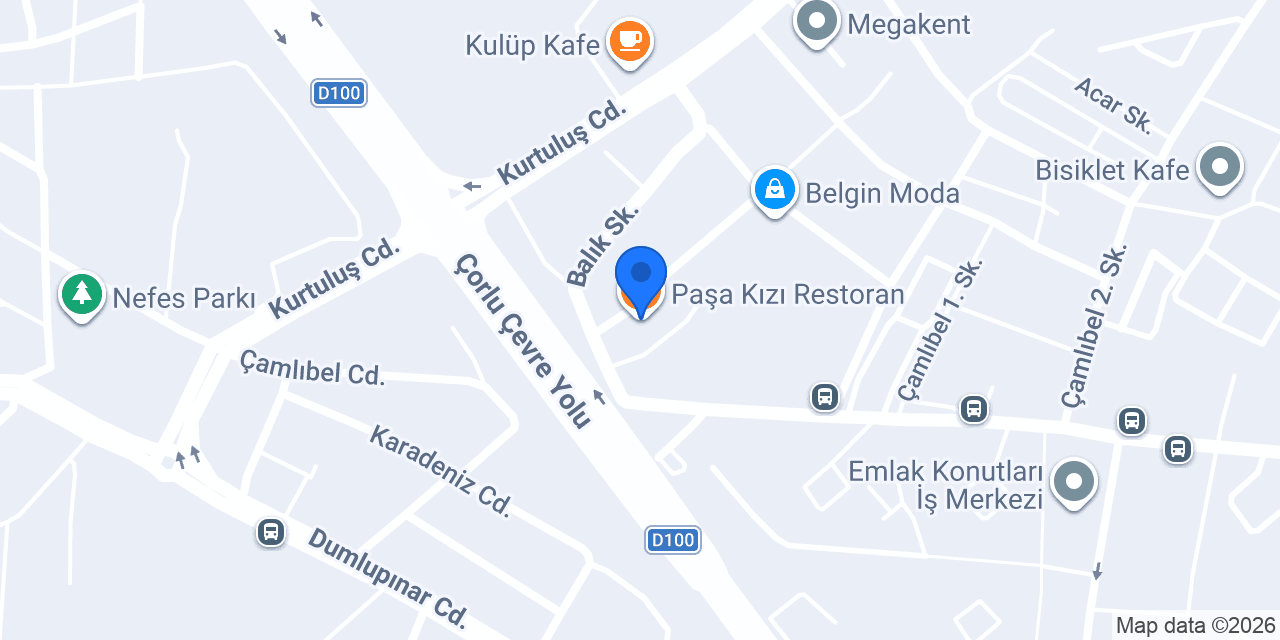 Paşa Kızı Restoran konumu