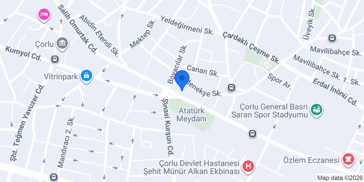 Diana Çorlu Masaj Salonu konumu