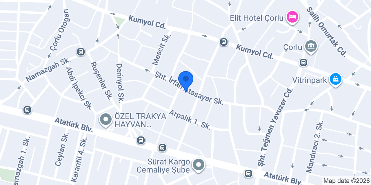 Çorlu Su Tesisatçısı Efe Yapı konumu