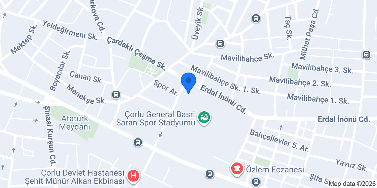 GSB Çorlu Gençlik Merkezi konumu