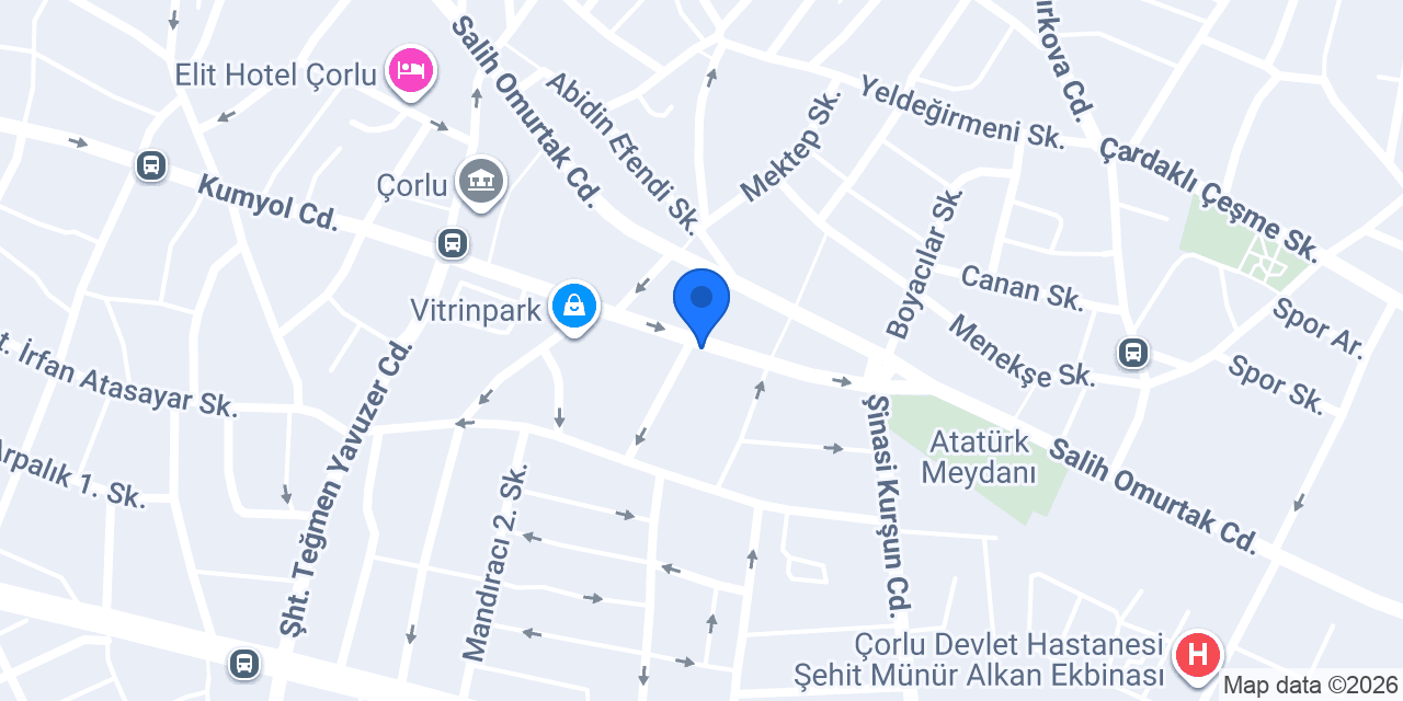 KARAT KUYUMCULUK ÇORLU konumu
