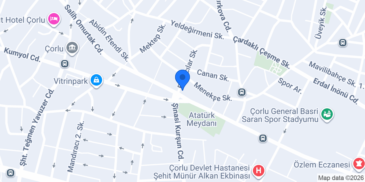 Harika Börek Çorlu konumu