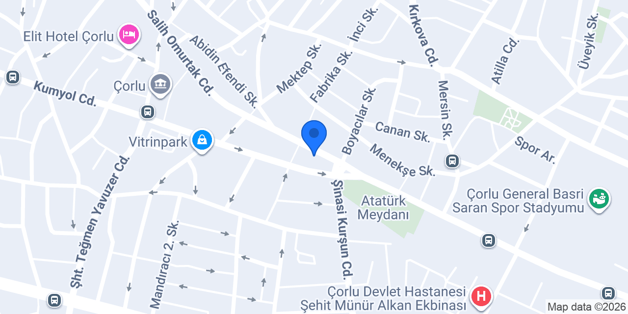 VakıfBank Çorlu Şubesi konumu
