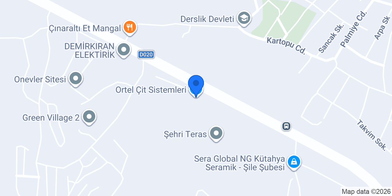 Ortel Çit Sistemleri konumu