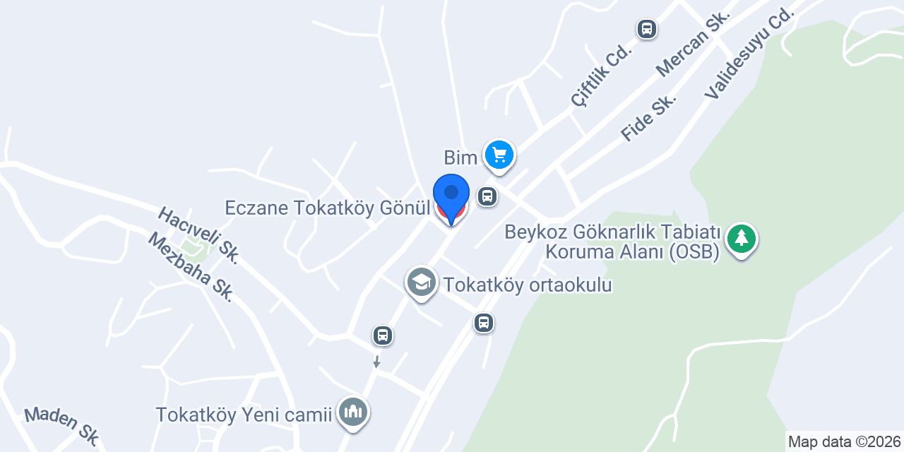 Eczane Tokatköy Gönül konumu