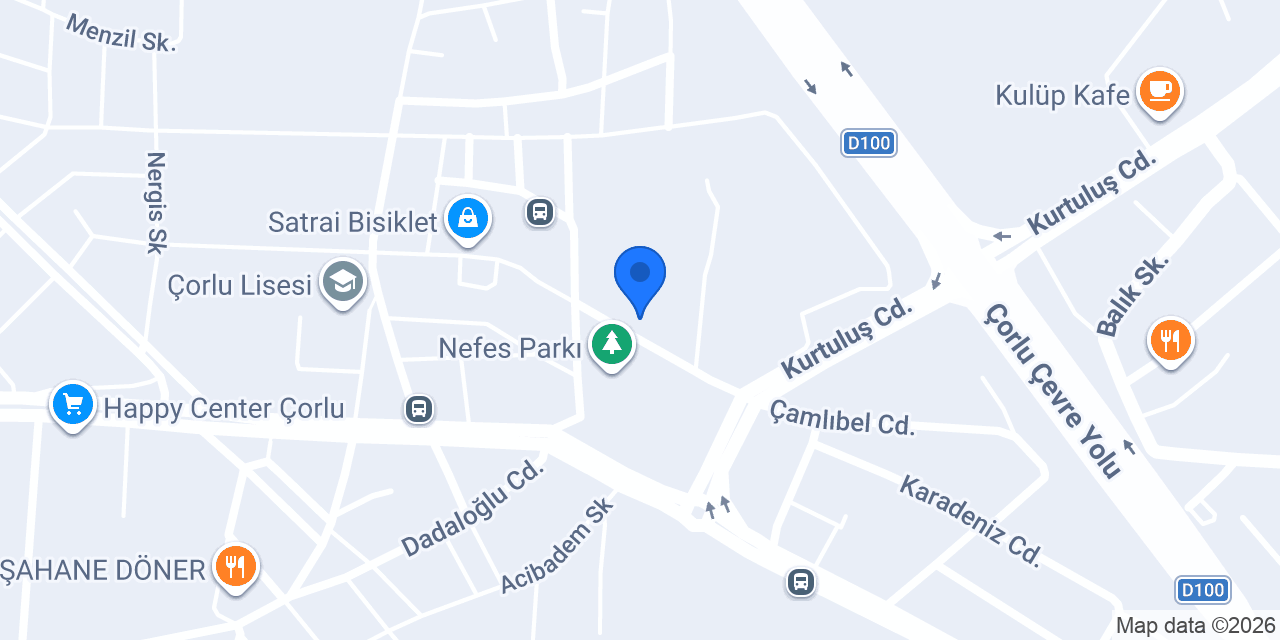 Kahve Dünyası - Çorlu Yeşilpark File konumu