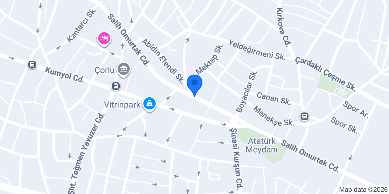 Çorlu Doğan Taksi Durağı konumu