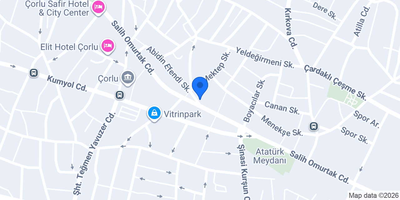 Çorlu Travel Seyahat Acentası konumu