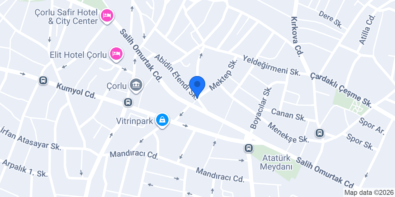 Çorlu Lastik yol yardım konumu