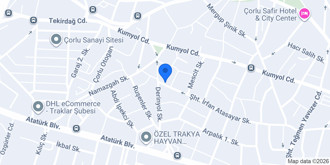 Ateş Tesisat konumu