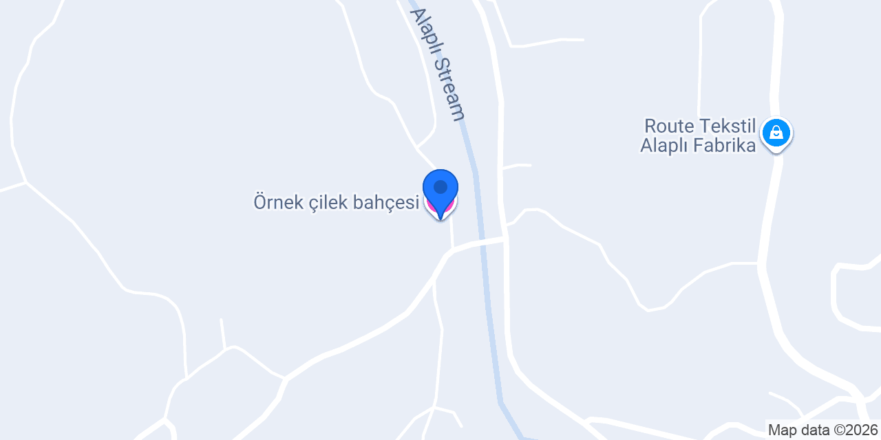 Örnek çilek bahçesi konumu