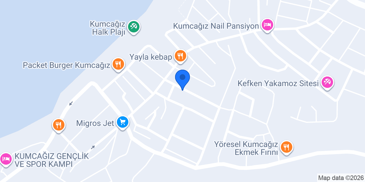 Sinek Konaklama konumu