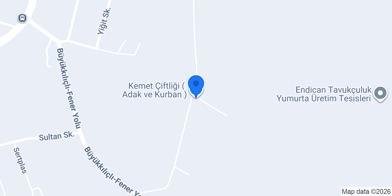 Kemet Çiftliği ( Adak ve Kurban ) konumu