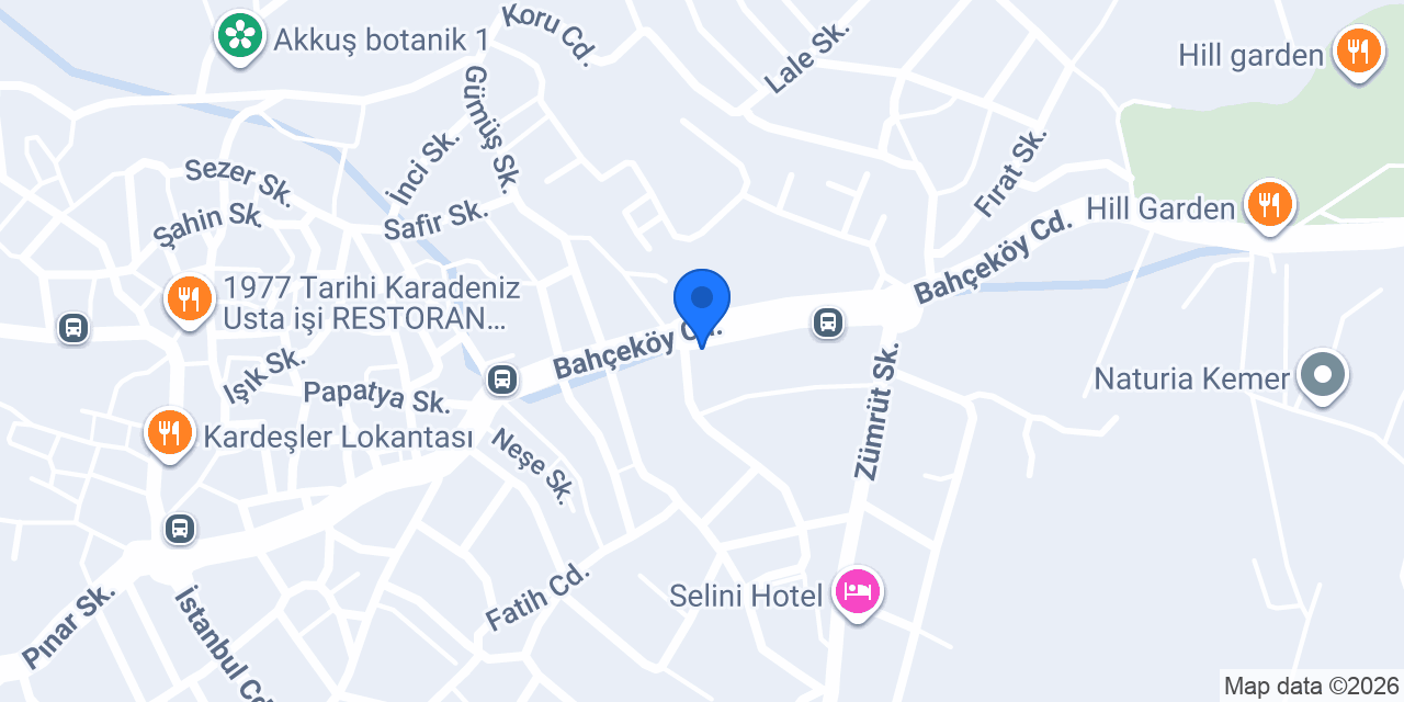 Kemer Demir Doğrama konumu