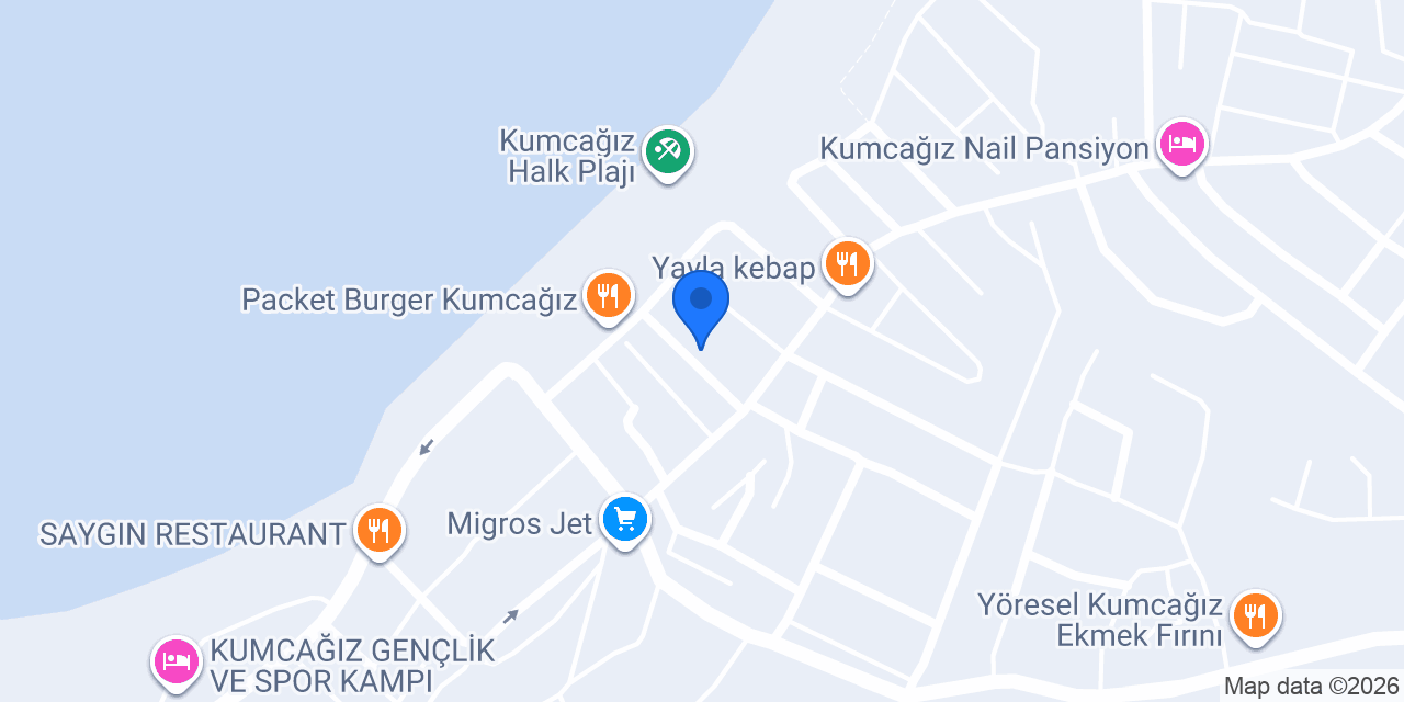 Kumcağız Enes Otel konumu