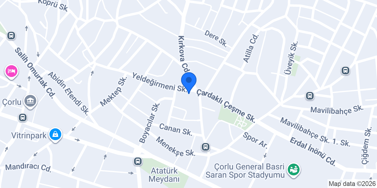 ÇORLU PAMUK PETSHOP konumu