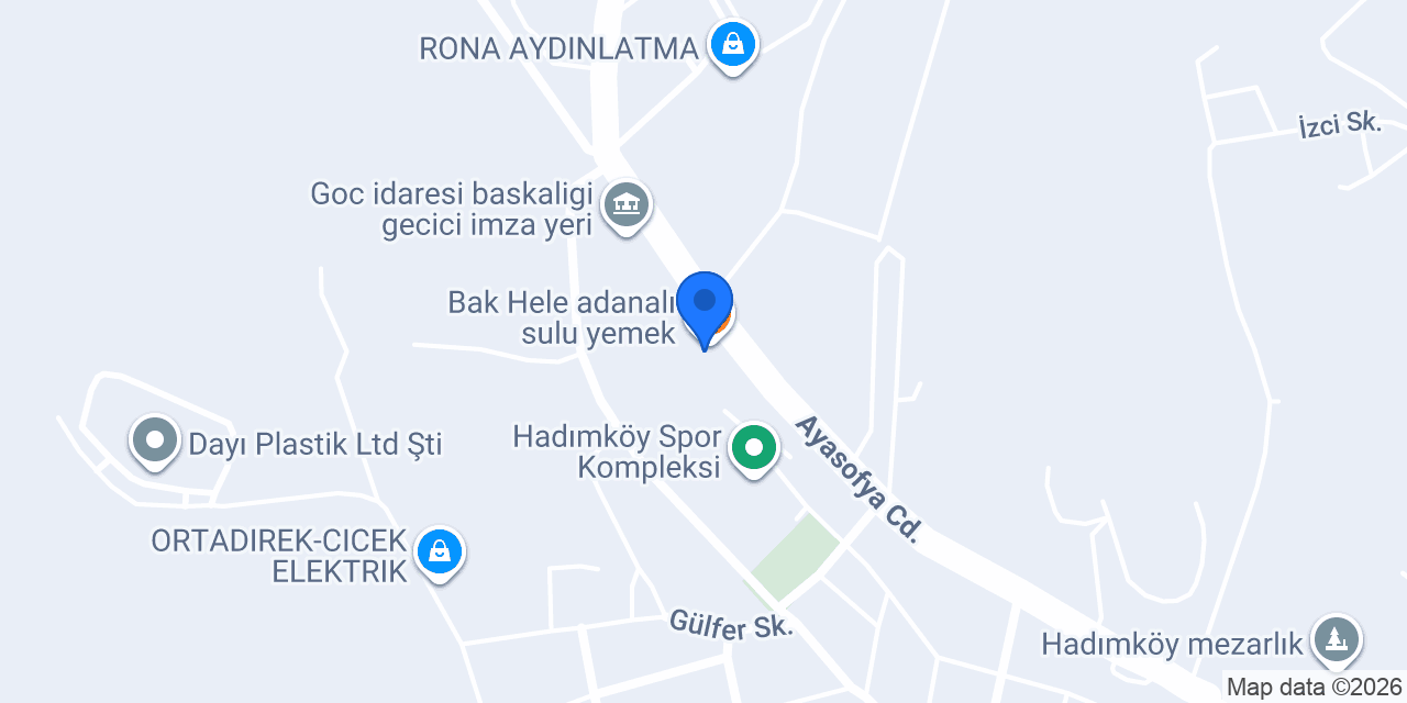 Öz Paşam Kebap konumu
