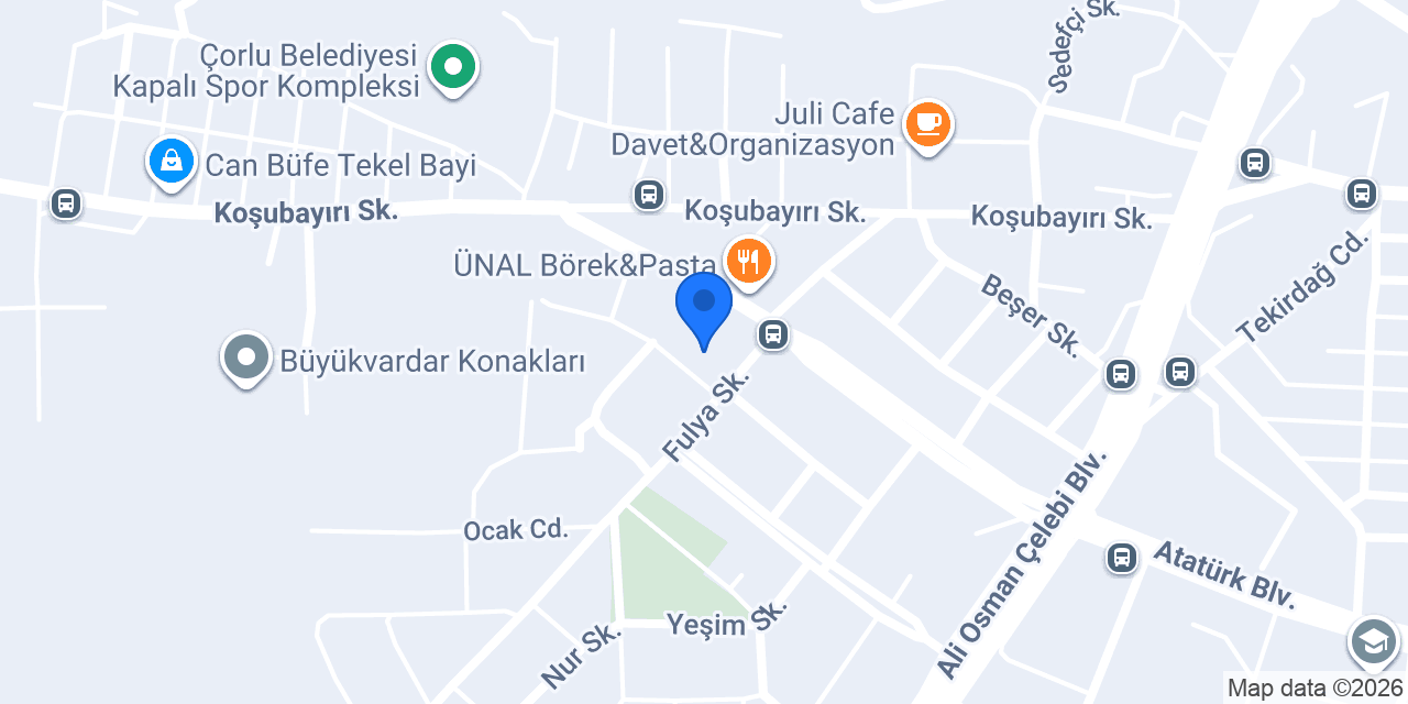 FIRAT İNŞAAT ÇORLU konumu