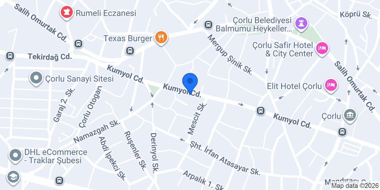 Çorlu Karot konumu