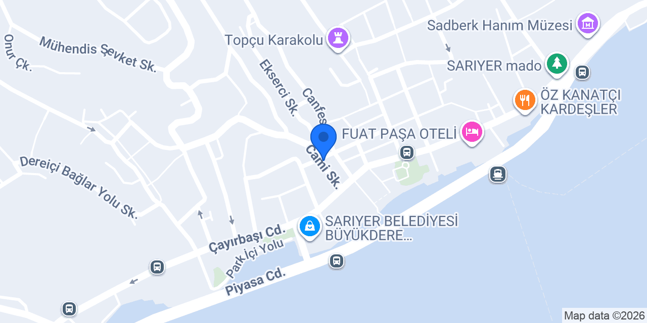 Ali Pasa konagi sariyer konumu