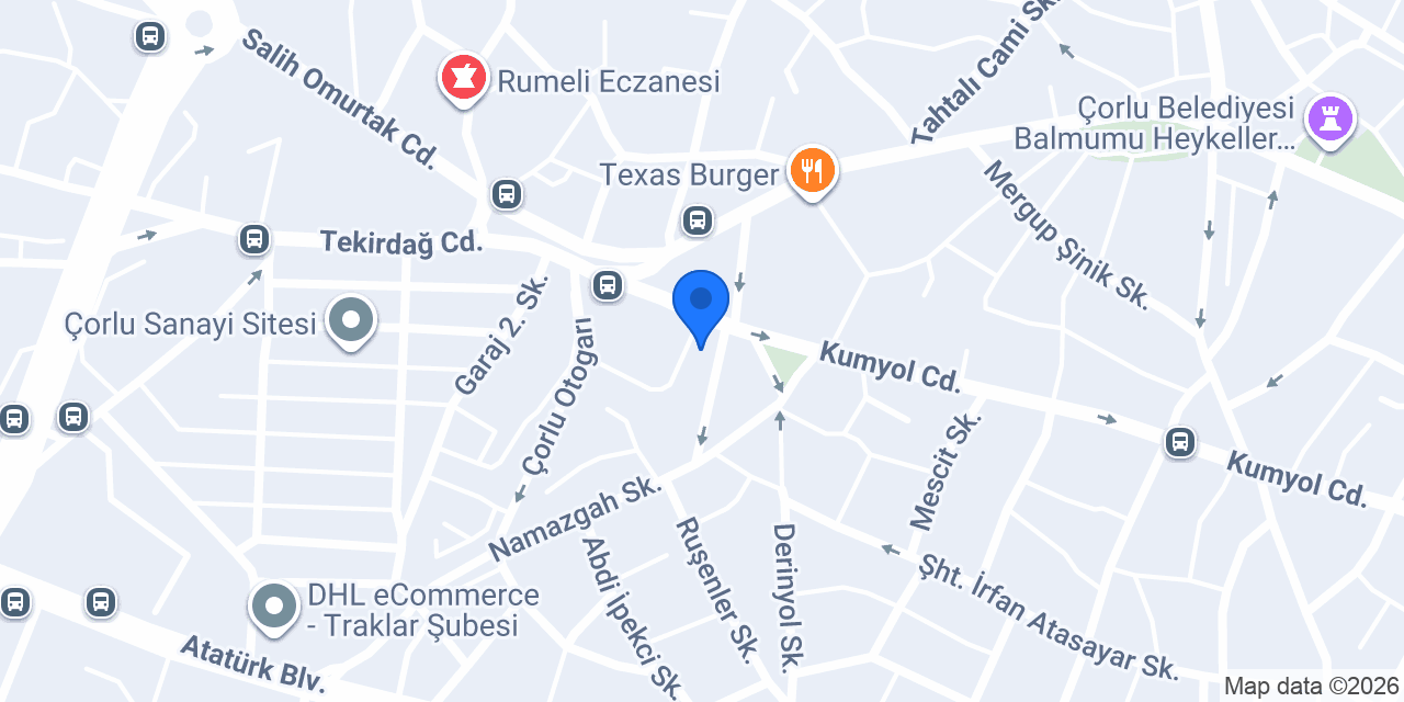 Çorlu Birlik Turizm konumu