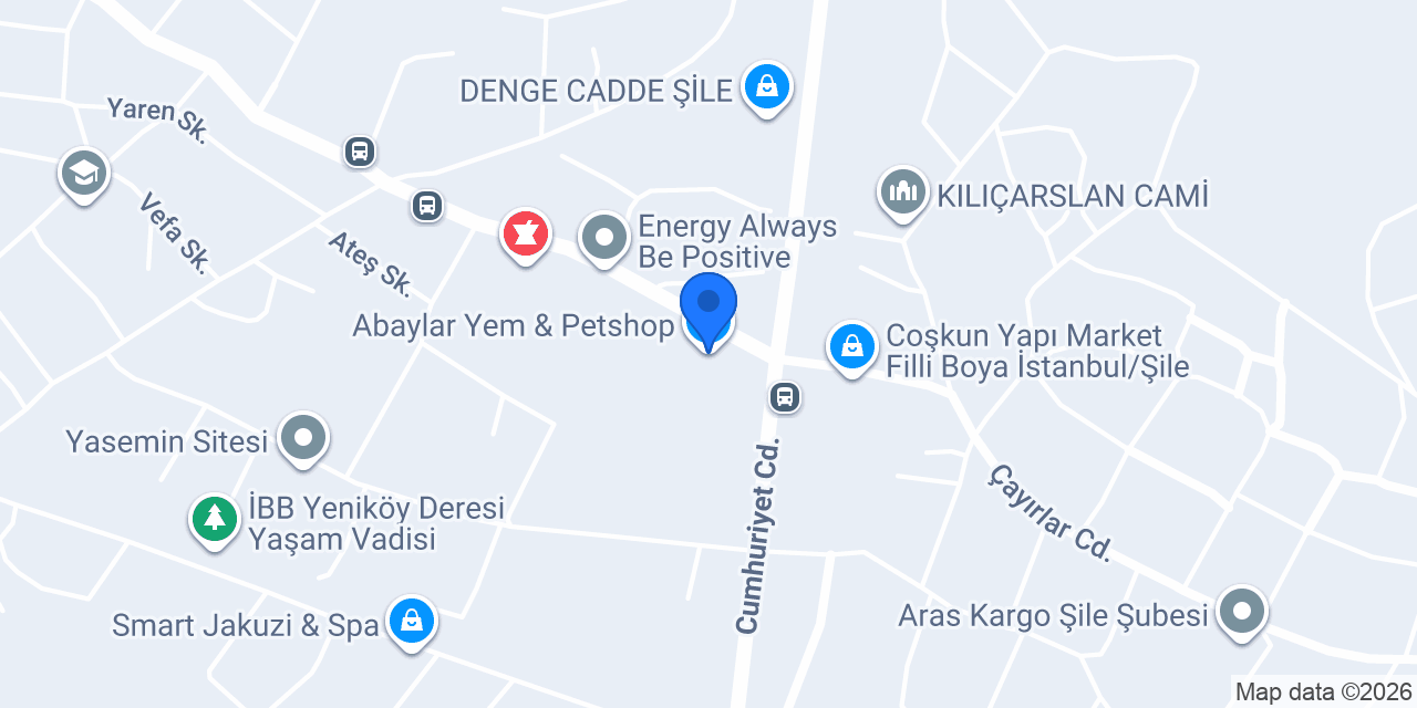 Abaylar Yem & Petshop konumu