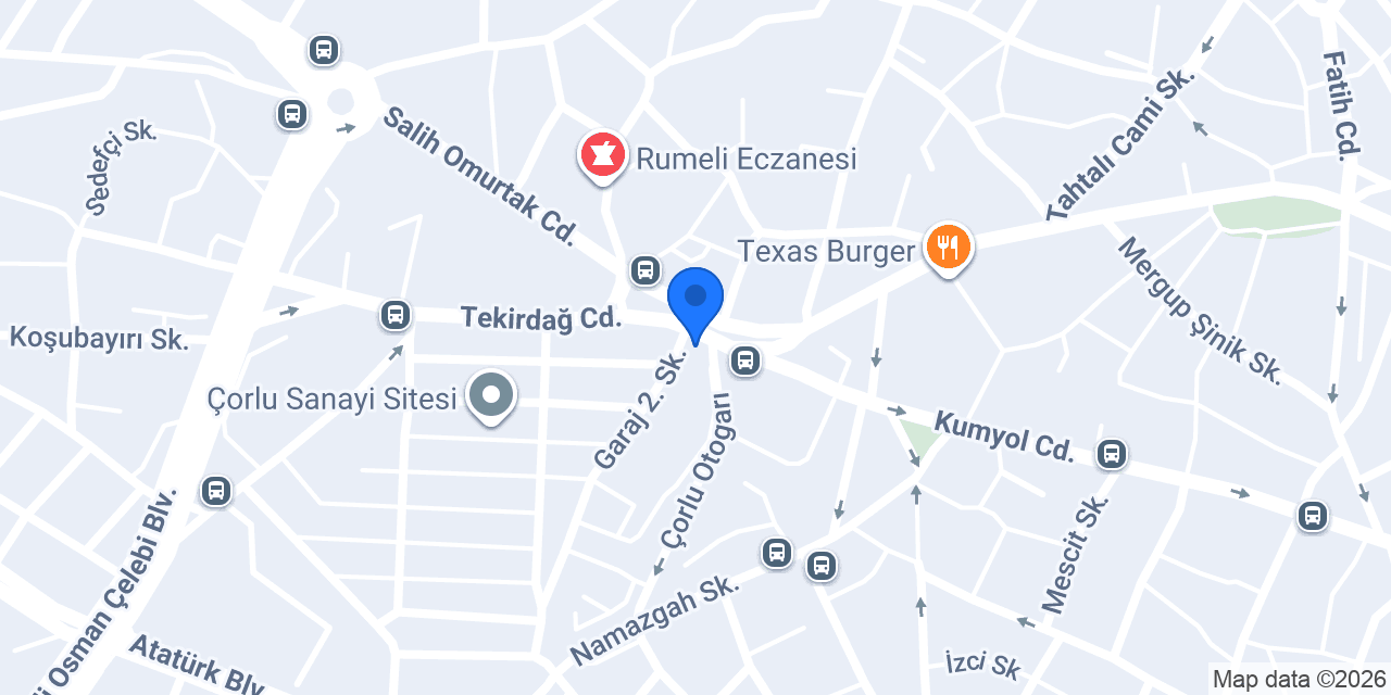 Çorlu Kale Seyahat konumu