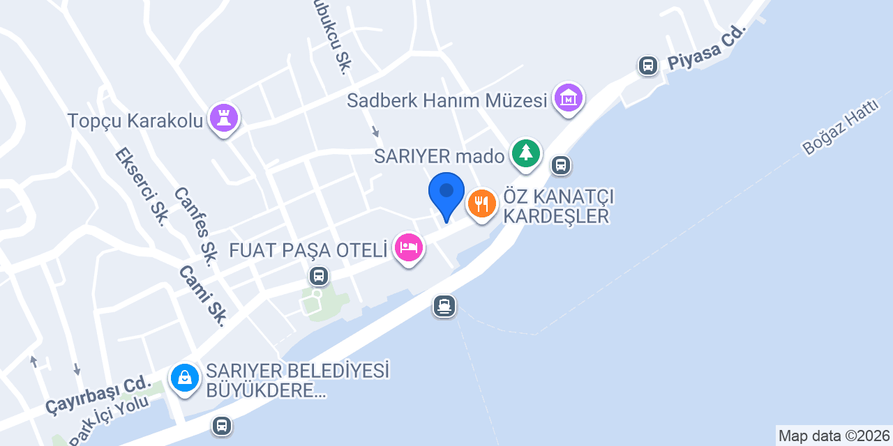 Meşhur Büyükdere Dondurmacısı konumu