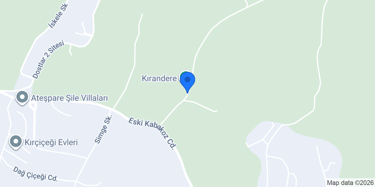 Kırandere Tatil Köyü konumu