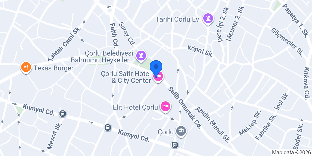 Türkiye İş Bankası Çorlu/Tekirdağ Şubesi konumu