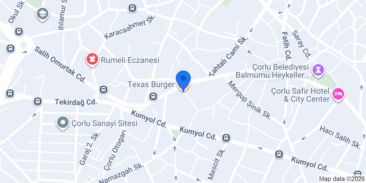 Texas Burger konumu
