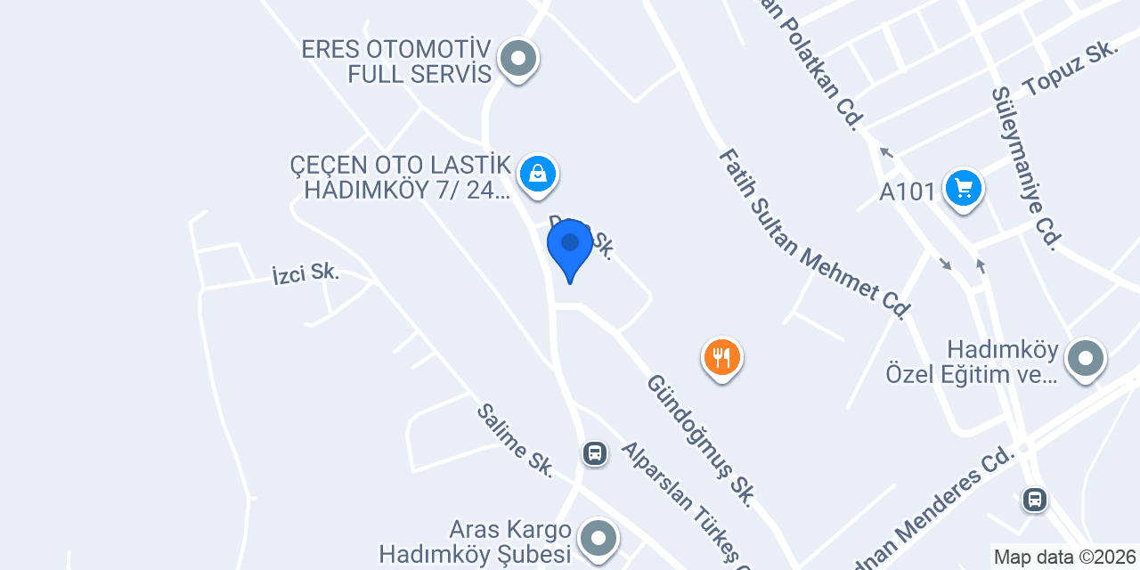 Çınar Alüminyum konumu