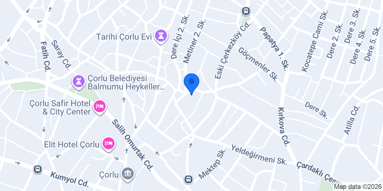 Çorlu Parti Evi konumu