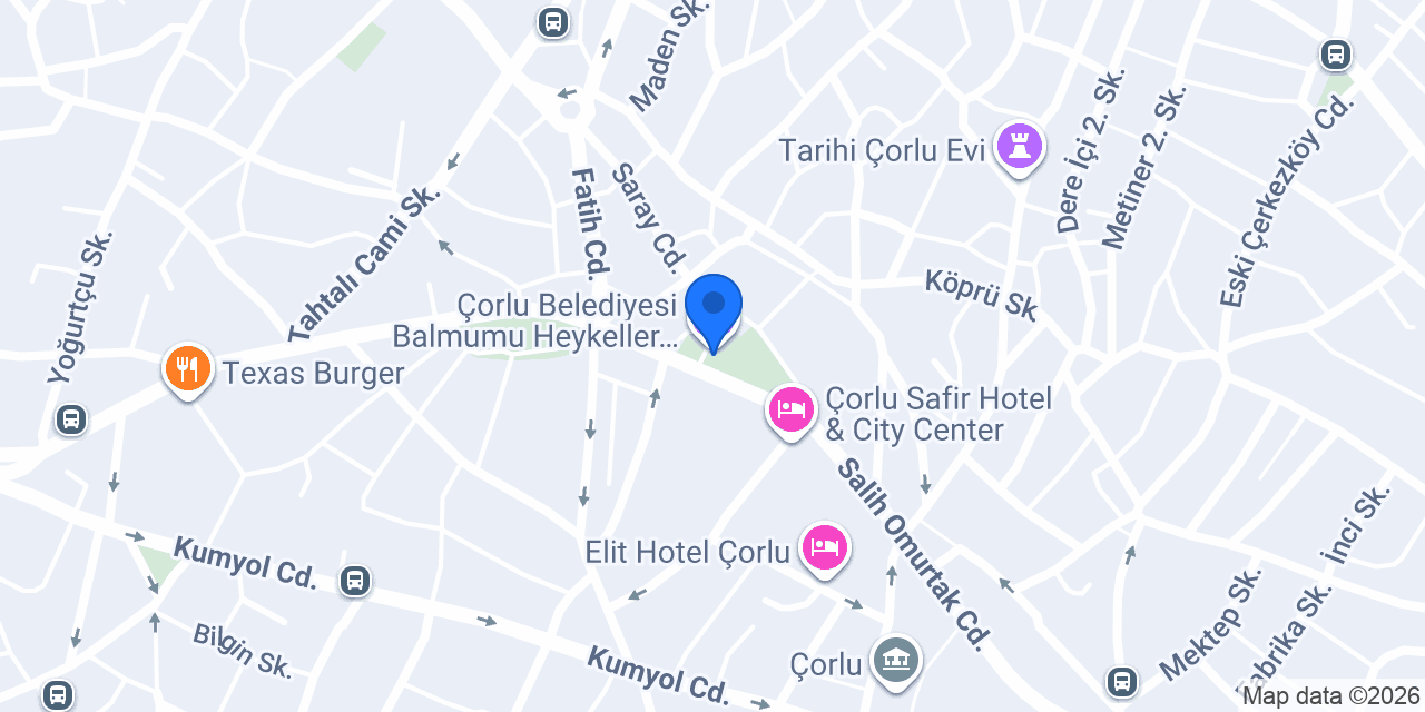 Çorlu Royal Emlak konumu