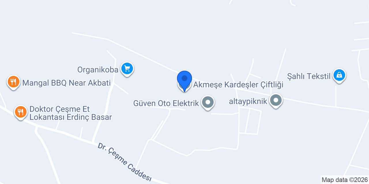 Akmeşe Kardeşler Çiftliği konumu