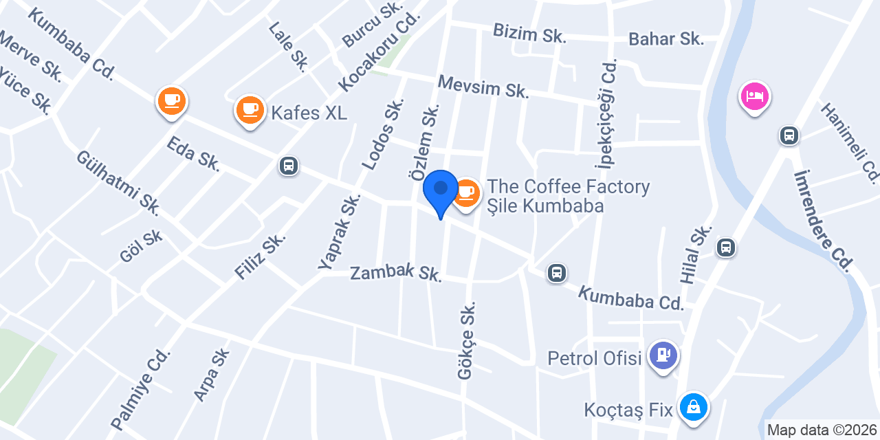 Çengelköy Börekçisi Şile Kumbaba Şubesi konumu