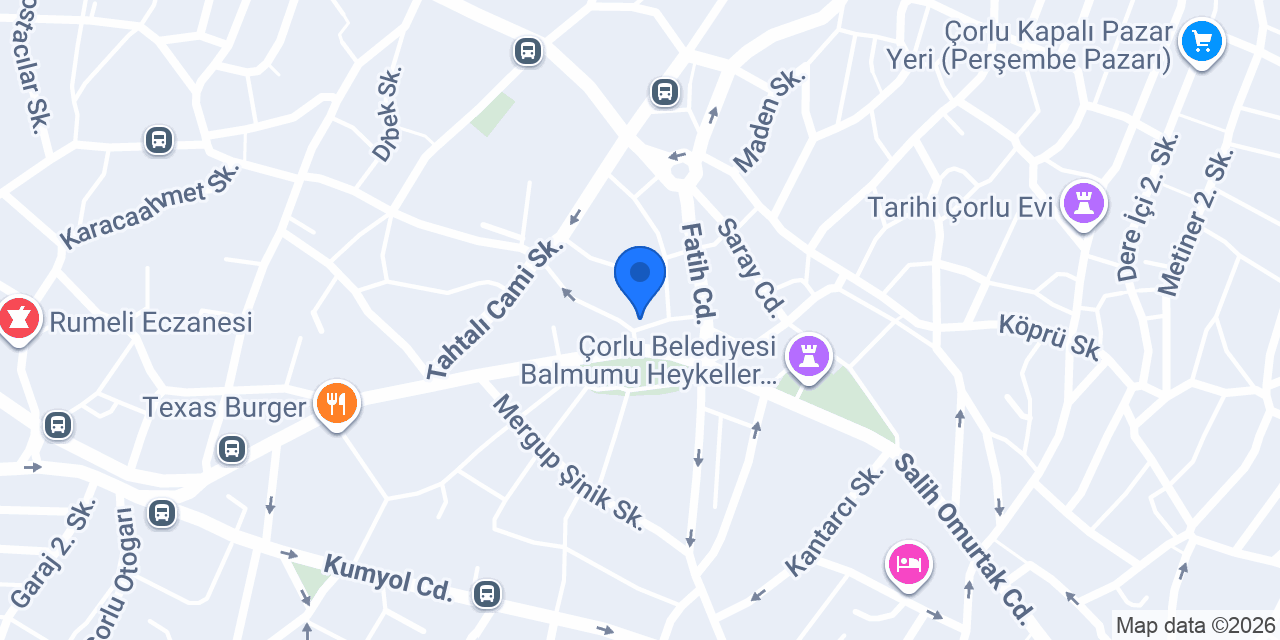 Çorlu Şms elektrik konumu