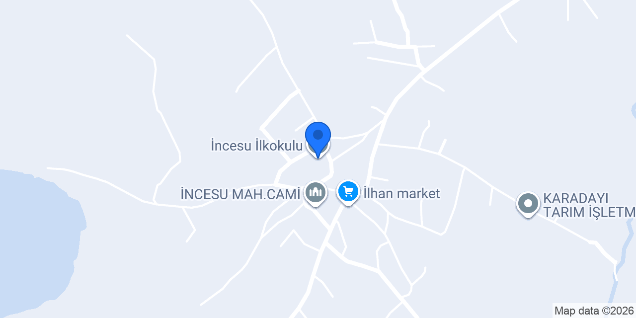 İncesu İlkokulu konumu