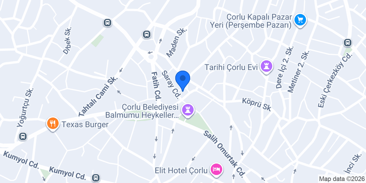 Karin Pansiyon Çorlu konumu