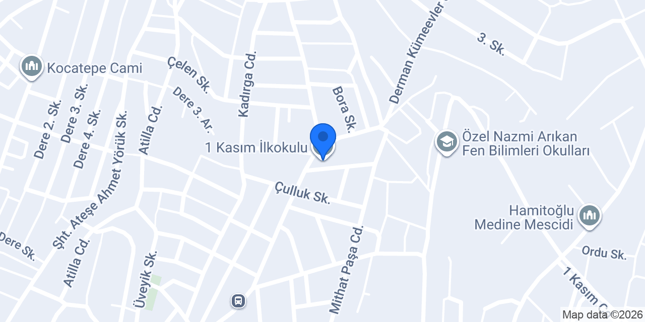 1 Kasım İlkokulu konumu