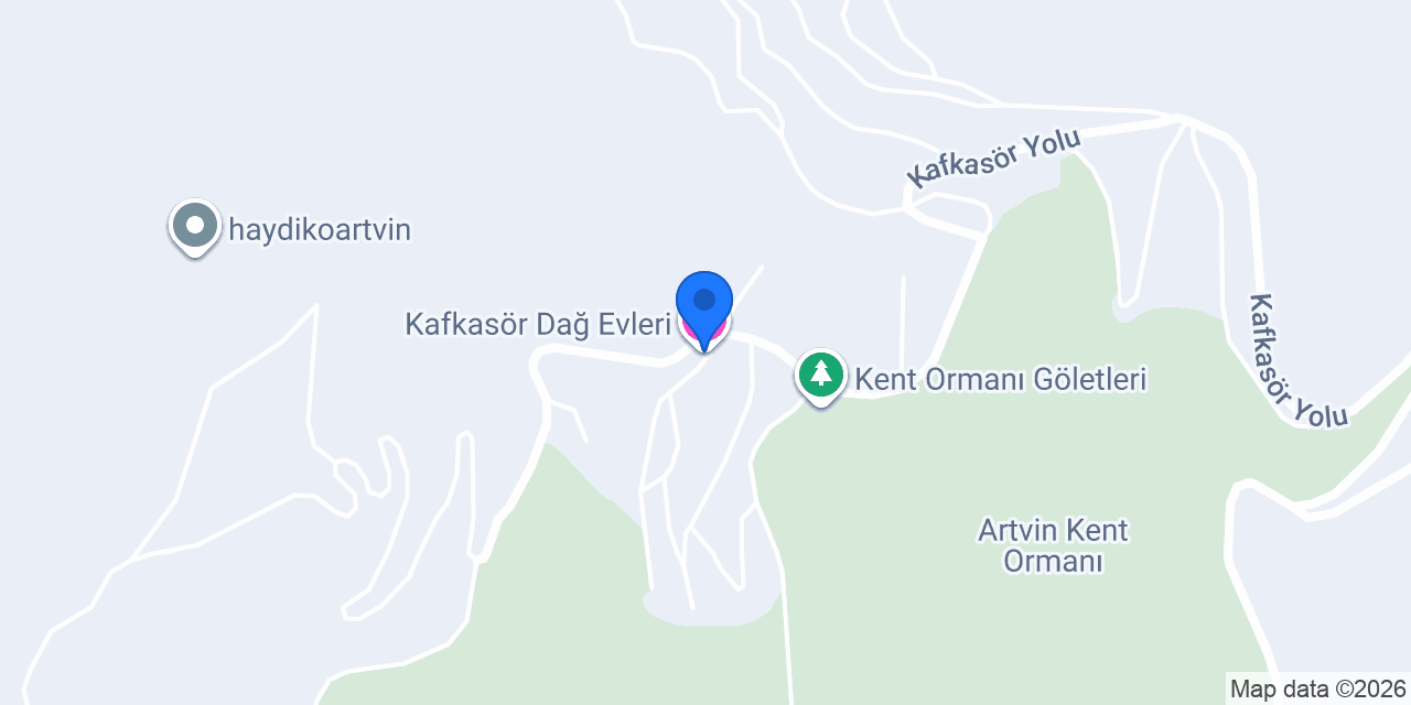 Kafkasör Dağ Evleri konumu