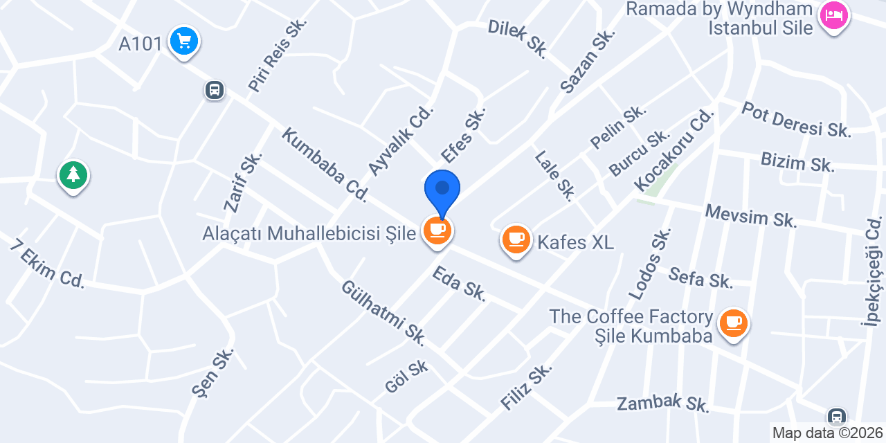 Oses Çiğ Köfte konumu
