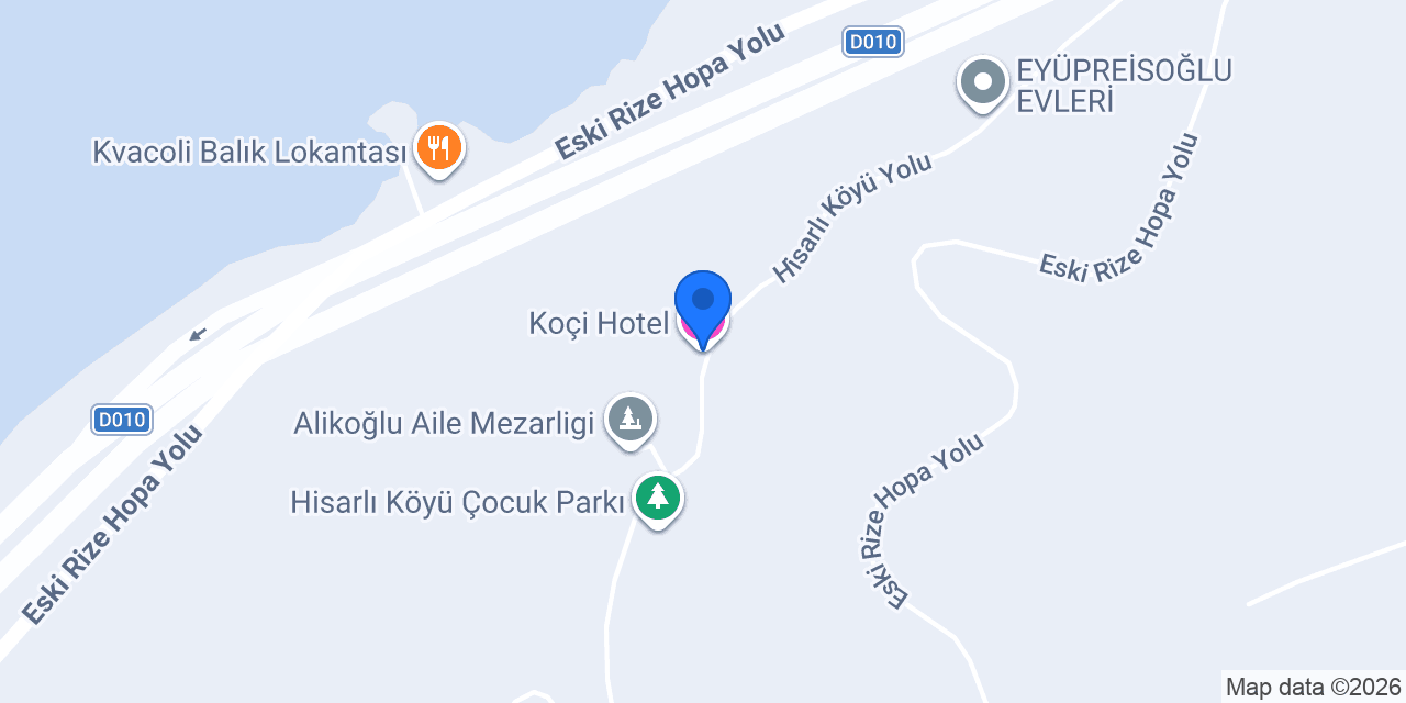 Koçi Hotel konumu