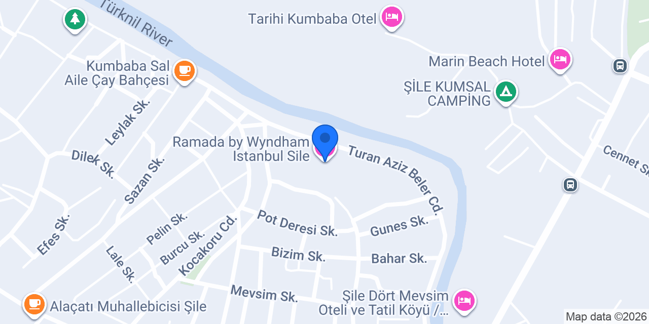 Ramada by Wyndham Istanbul Sile konumu