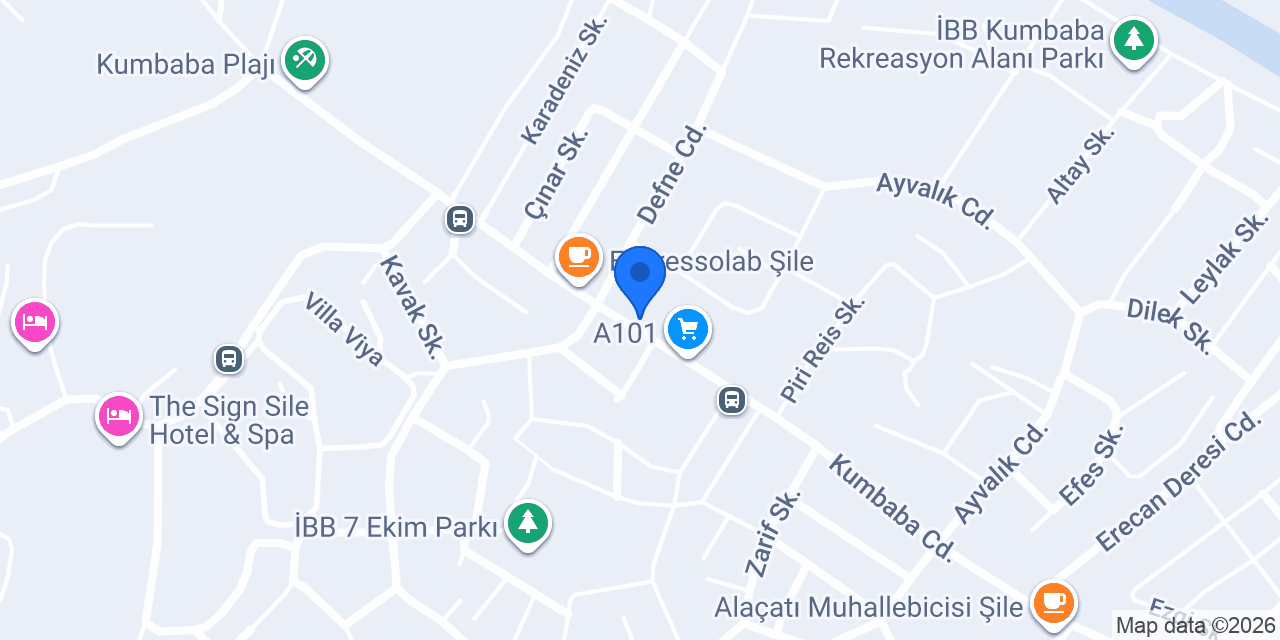 Şile Kumbaba Macrokiosk konumu