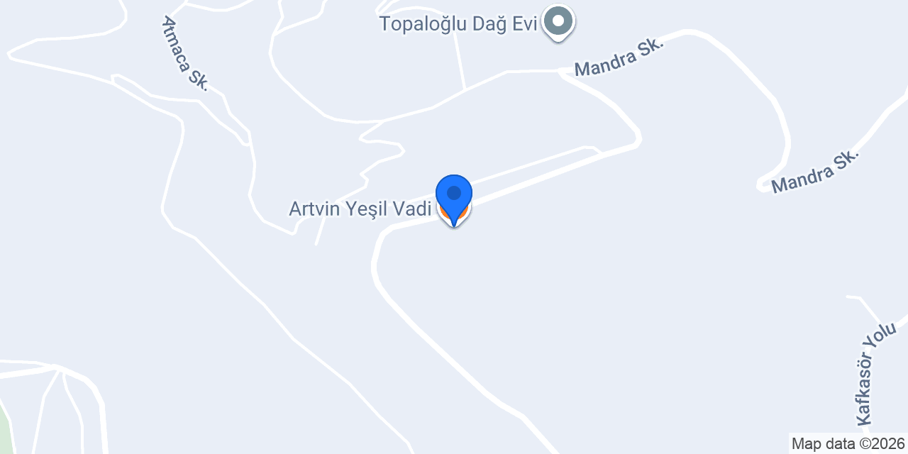 Artvin Yeşil Vadi konumu